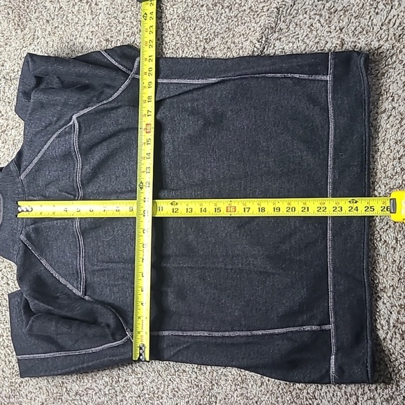 Tommy Bahama Gray Zip Up Sweater with Contrast Stitching - Picture 5 of 9